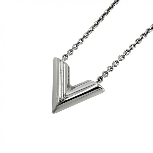 LOUIS VUITTON ルイヴィトン ネックレス エセンシャルV ペンダント アクセサリー メンズ レディース 男女兼用 M63197 シルバー ユニセックス 約9.3g【中古品】