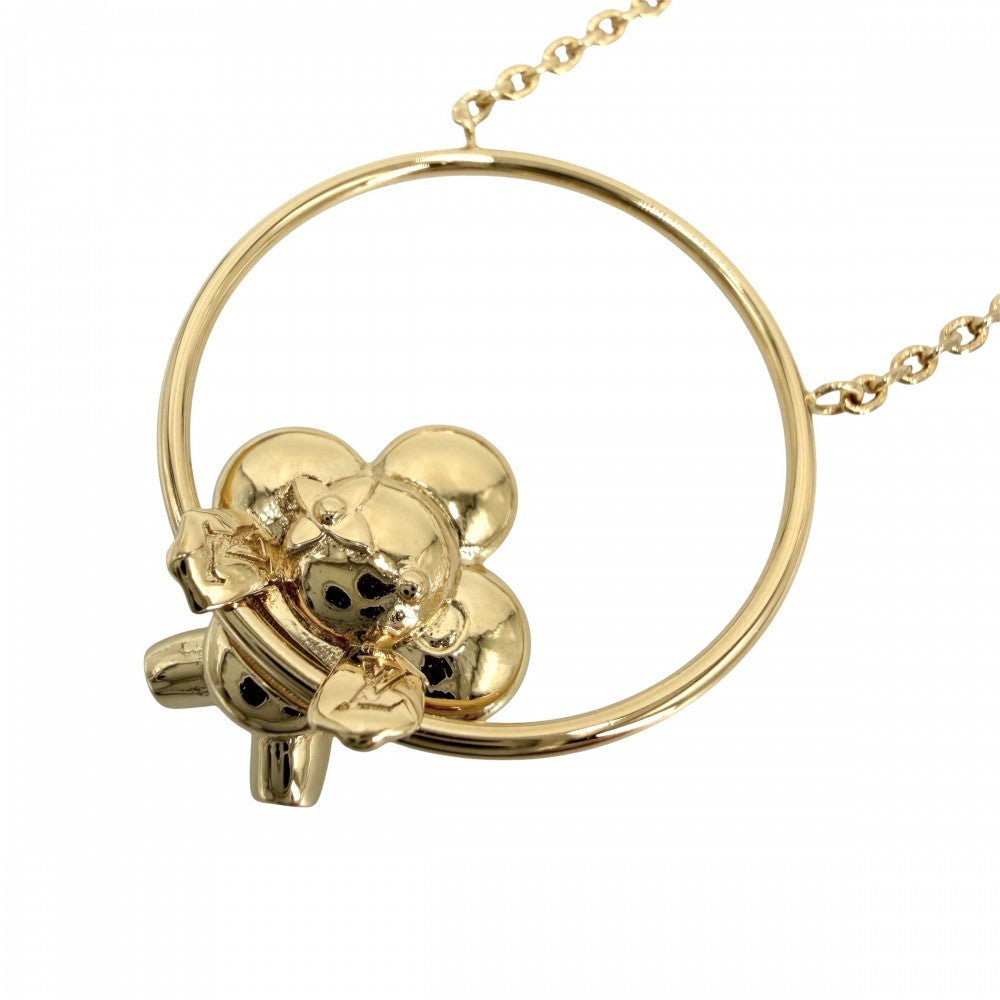 LOUIS VUITTON ルイヴィトン ネックレス ヴィヴィエンヌ ペンダント アクセサリー メンズ レディース M00799 ゴールド ユニセックス 約8.7g【中古品】