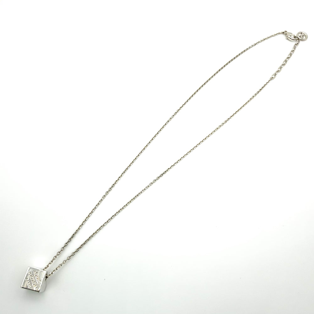 LOUIS VUITTON ルイヴィトン ネックレス LV キューブ ジュエリー アクセサリー シルバー925 M04134 レディース 約14.2g【中古品】