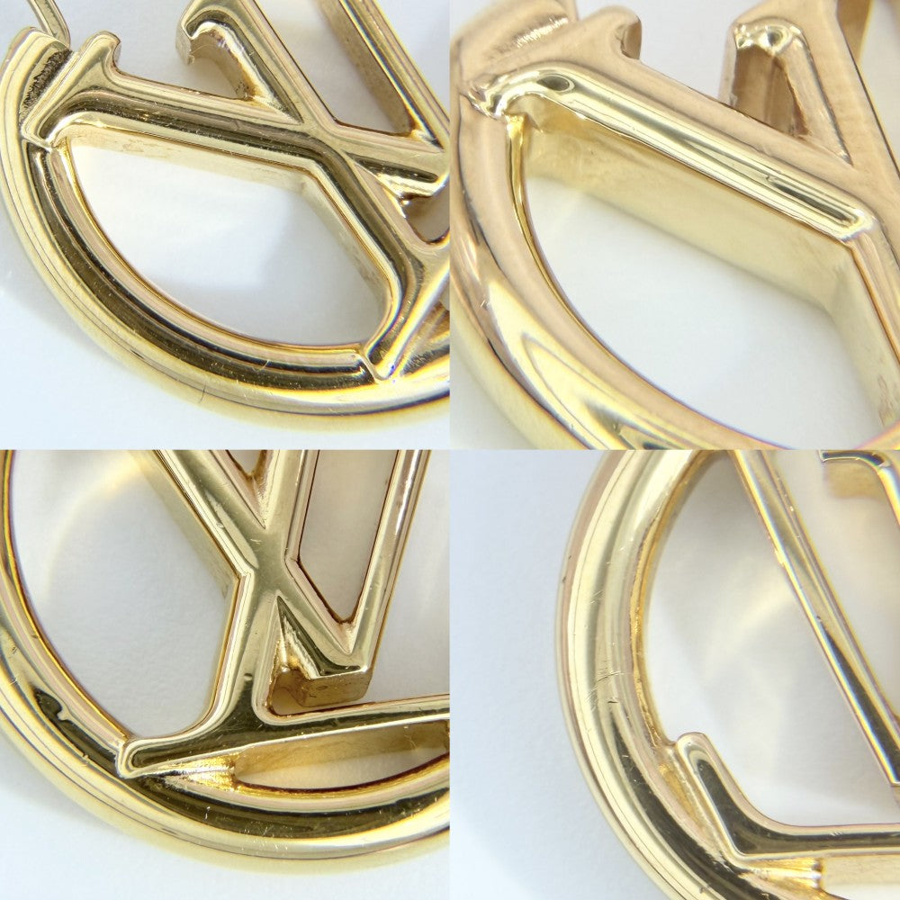 LOUIS VUITTON ルイヴィトン ピアス ルイーズ LV サークル アクセサリー M00396 ゴールド レディース 約14.6g【中古品】
