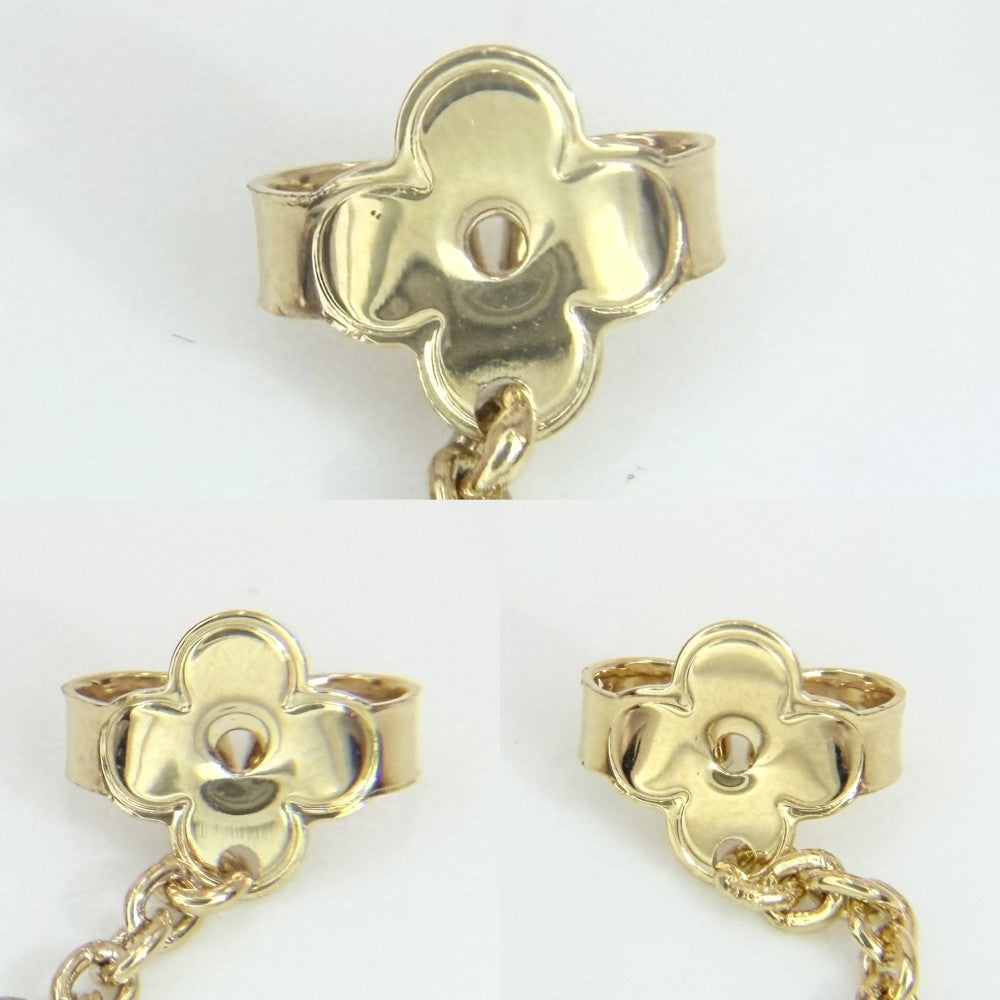 LOUIS VUITTON ルイヴィトン ピアス LVフローラグラム 3個セット アクセサリー M03015 ゴールド ホワイト 白 レディース 約4.1g【中古品】