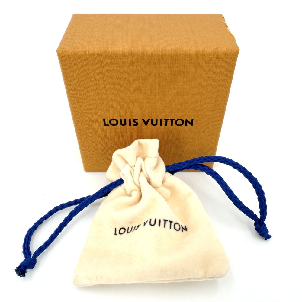 LOUIS VUITTON ルイヴィトン ピアス LV アイコニック アクセサリー フェイクパール M01585 ゴールド ホワイト 白 レディース 約2.8g【中古品】