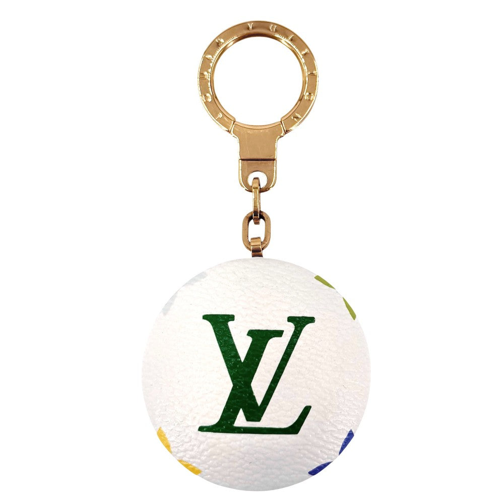 LOUIS VUITTON ルイヴィトン キーホルダー アストロ ピル バッグチャーム 小物 M51911 モノグラムマルチカラー ホワイト 白 マルチカラー ゴールド金具 レディース【中古品】