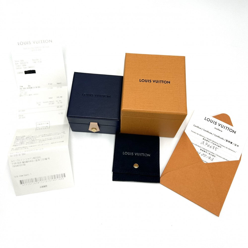 LOUIS VUITTON ルイヴィトン ネックレス ペンダント イディール ブロッサム LV アクセサリー ジュエリー 18金PG Au750 K18イエローゴールド ダイヤモンド0.03ct Q93655 ゴールド ユニセックス 約4.0g【中古品】