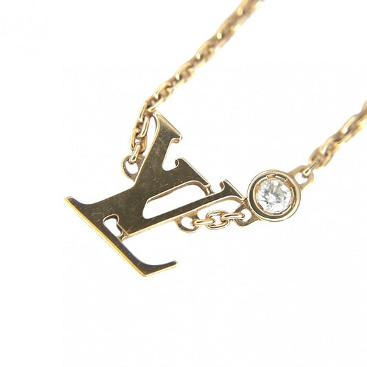 LOUIS VUITTON ルイヴィトン ネックレス ペンダント イディール ブロッサム LV アクセサリー ジュエリー 18金PG Au750 K18イエローゴールド ダイヤモンド0.03ct Q93655 ゴールド ユニセックス 約4.0g【中古品】
