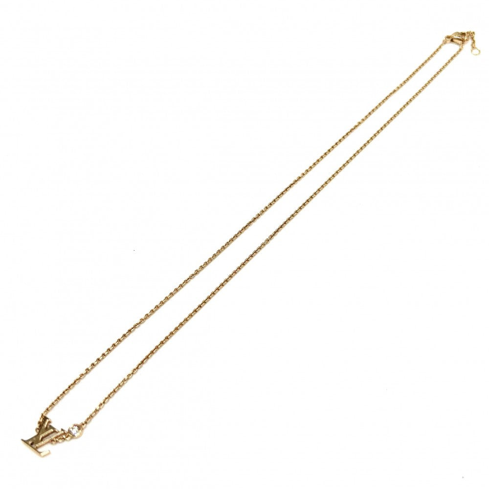 LOUIS VUITTON ルイヴィトン ネックレス ペンダント イディール ブロッサム LV アクセサリー ジュエリー 18金PG Au750 K18イエローゴールド ダイヤモンド0.03ct Q93655 ゴールド ユニセックス 約4.0g【中古品】