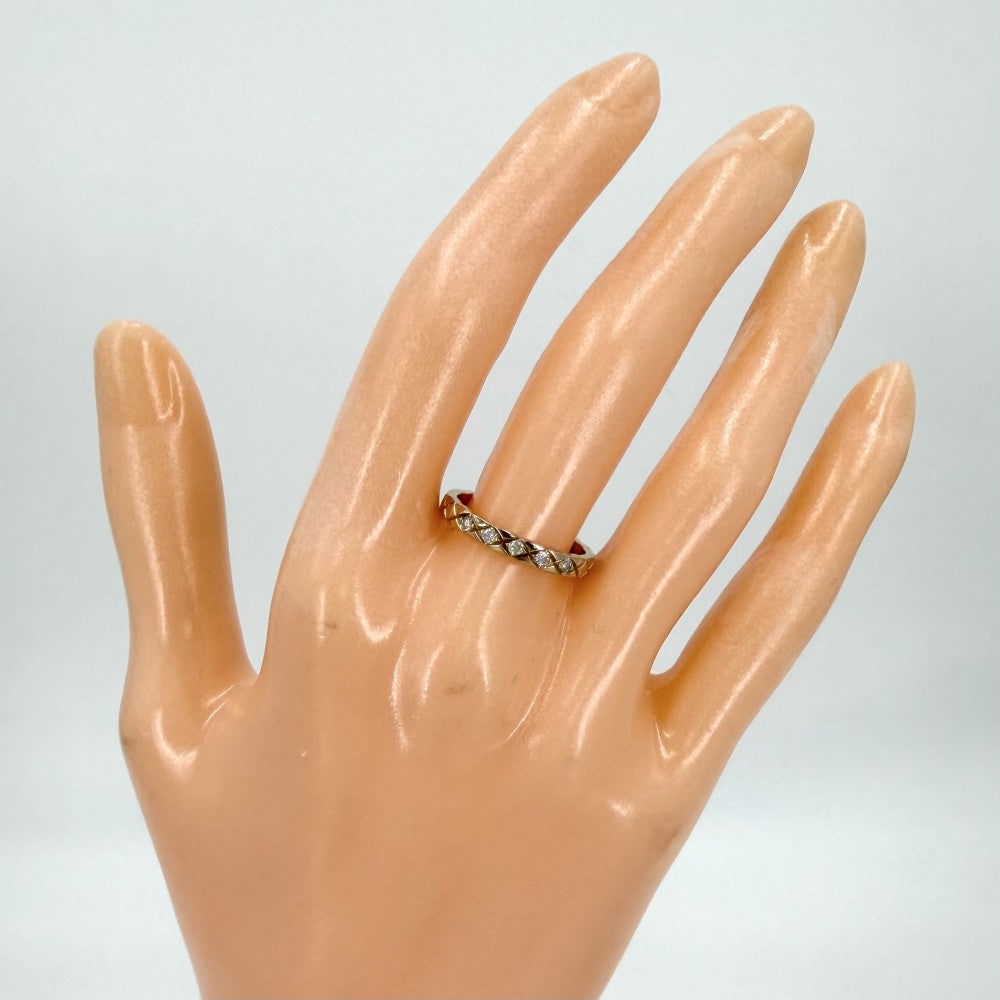 CHANEL シャネル 指輪 ココクラッシュ リング ミニ 5Pダイヤ ジュエリー アクセサリー 18金PG Au750 サイズ51 K18ピンクゴールド ダイヤモンド 約10.5号 レディース 約2.8g【中古品】