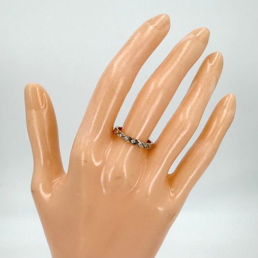 CHANEL シャネル 指輪 ココクラッシュ リング ミニ 5Pダイヤ ジュエリー アクセサリー 18金PG Au750 サイズ51 K18ピンクゴールド ダイヤモンド 約10.5号 レディース 約2.8g【中古品】