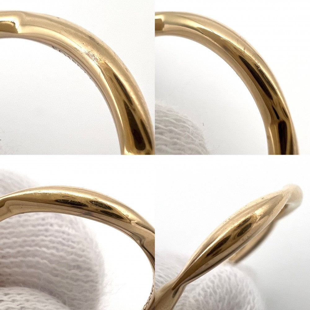 CHANEL シャネル 指輪 カメリアコレクション ハーフエタニティ リング アクセサリー Au750 54サイズ 18金PG K18ピンクゴールド ダイヤモンド0.08ct 約13.5号 J10836 レディース 約2.7g【中古品】