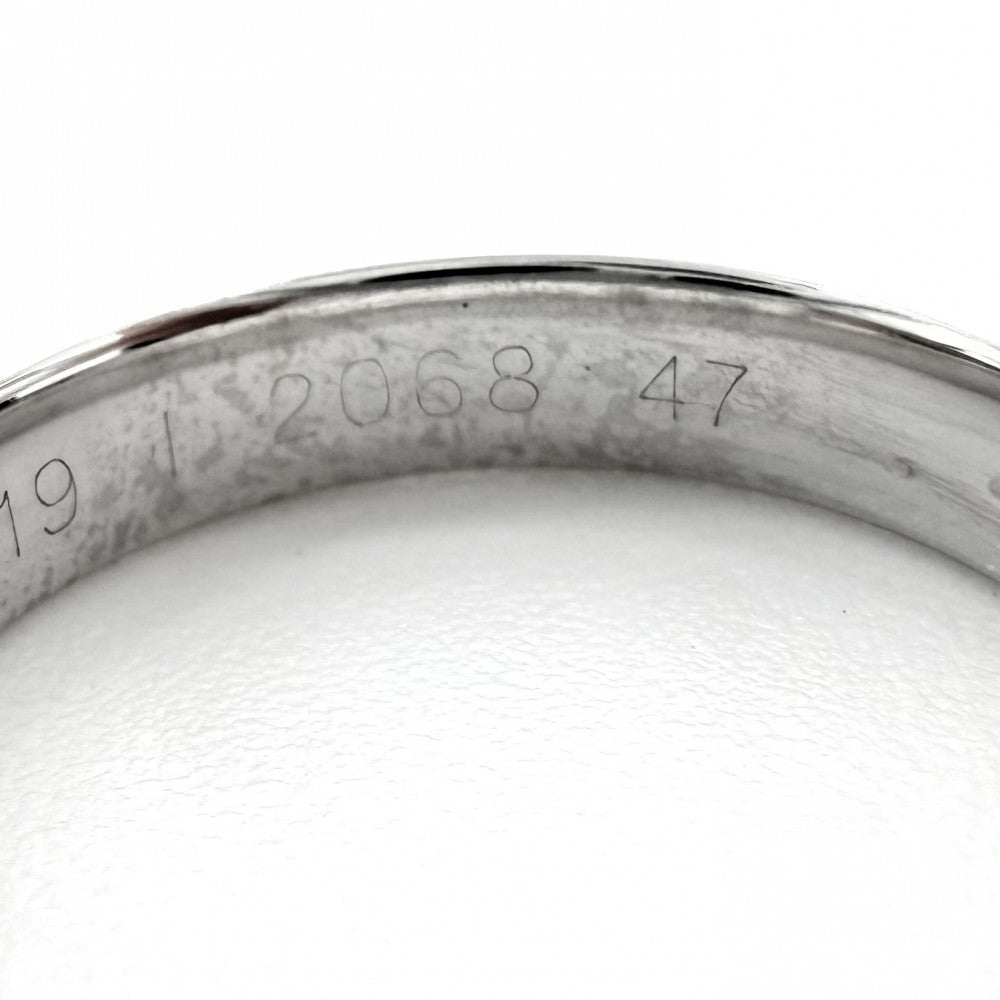 CHANEL シャネル 指輪 リング マトラッセ アクセサリー ジュエリー Au750 18金WG 47サイズ K18ホワイトゴールド 約6.5号 レディース 約3.4g【中古品】