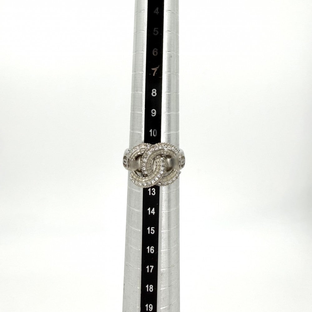 CHANEL シャネル 指輪 リング アクセサリー ココマーク ラインストーン 約11.5号 14K レディース 約5.6g 2014年【中古品】