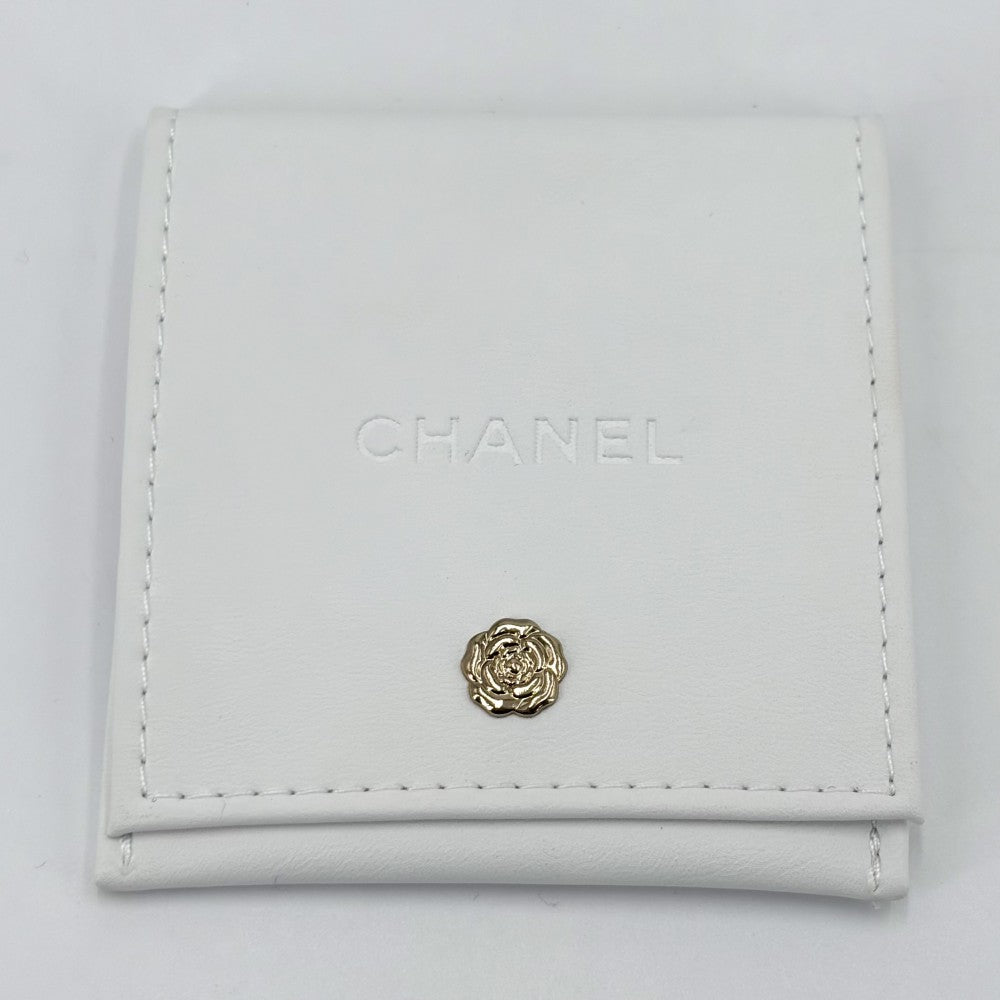 CHANEL シャネル 指輪 カメリアコレクション ハーフエタニティ リング アクセサリー 50サイズ イニシャル刻印入り Pt950プラチナ ダイヤモンド 約9.5号 レディース 約3.2g【中古品】