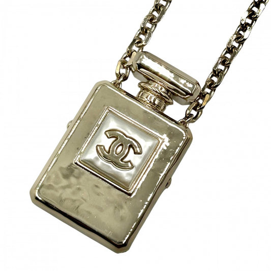 【開店SALE】 CHANEL シャネル ネックレス ロングネックレス 香水モチーフ ココマーク ココ アクセサリー GP フェイクパール B22S ゴールド レディース 2022年【中古品】