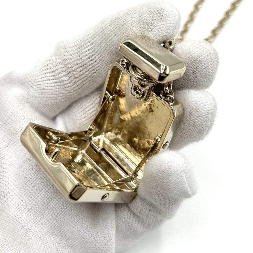 CHANEL シャネル ネックレス ロングネックレス 香水モチーフ ココマーク ココ アクセサリー GP フェイクパール B22S ゴールド レディース 2022年【中古品】