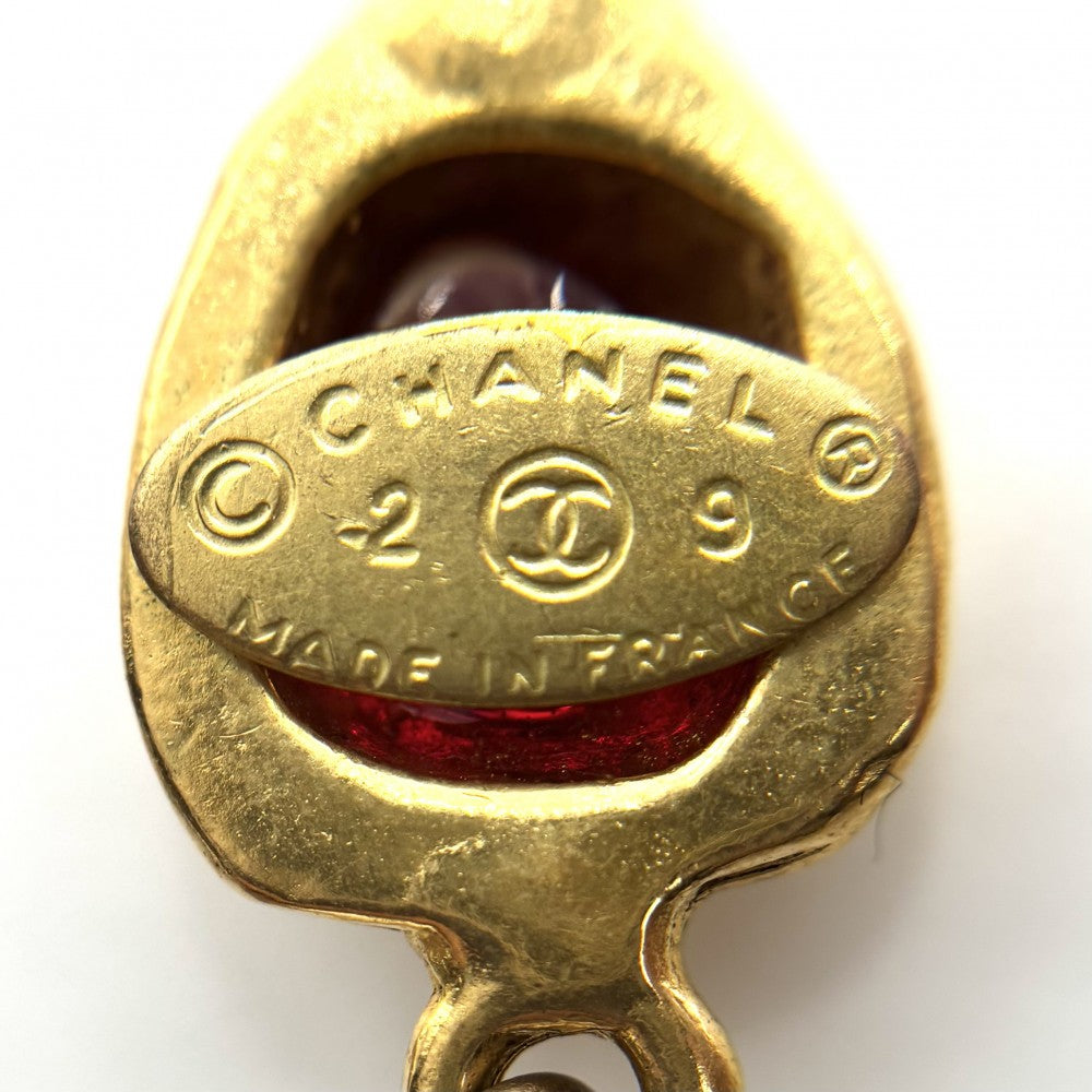 CHANEL シャネル ネックレス ロングネックレス グリポア アクセサリー ヴィンテージ GP カラーストーン フェイクパール 2 9 ゴールド マルチカラー レディース 約139.6g 1994年【中古品】