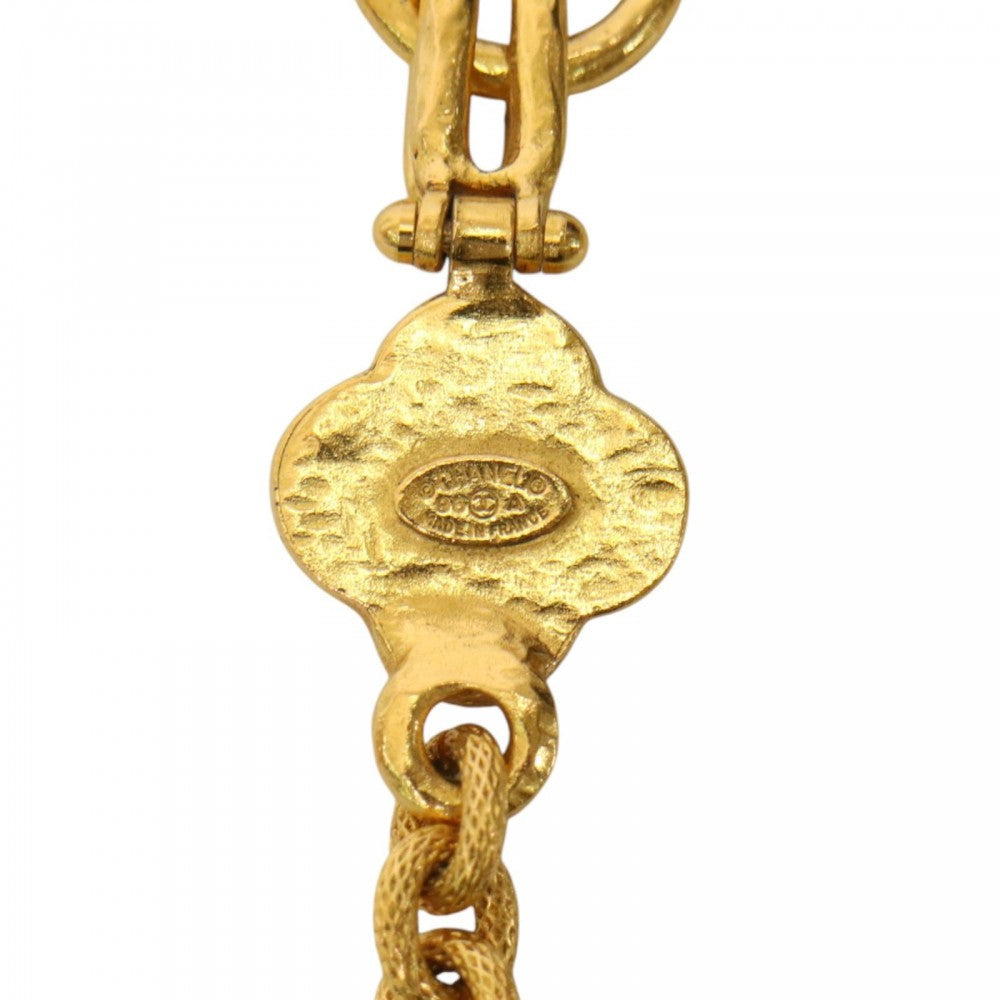 【開店SALE】 CHANEL シャネル ネックレス ココマーク ヴィンテージ アクセサリー トリプルココ ロングネックレス GP 96A ゴールド レディース 約89.7g 1996年【中古品】