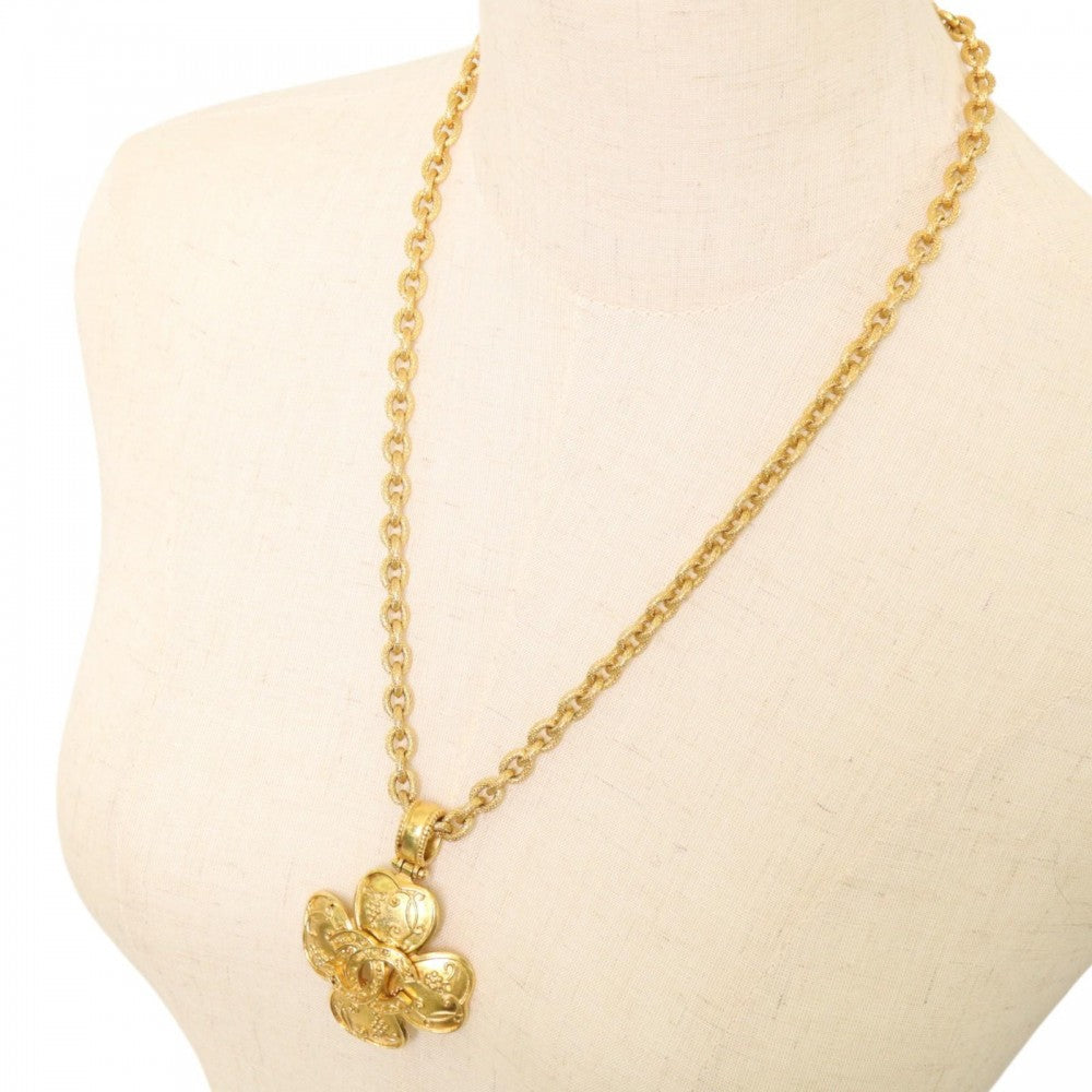 【開店SALE】 CHANEL シャネル ネックレス ココマーク ヴィンテージ アクセサリー トリプルココ ロングネックレス GP 96A ゴールド レディース 約89.7g 1996年【中古品】