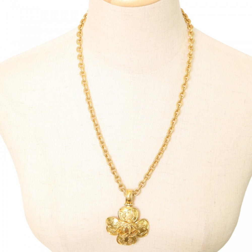 【開店SALE】 CHANEL シャネル ネックレス ココマーク ヴィンテージ アクセサリー トリプルココ ロングネックレス GP 96A ゴールド レディース 約89.7g 1996年【中古品】