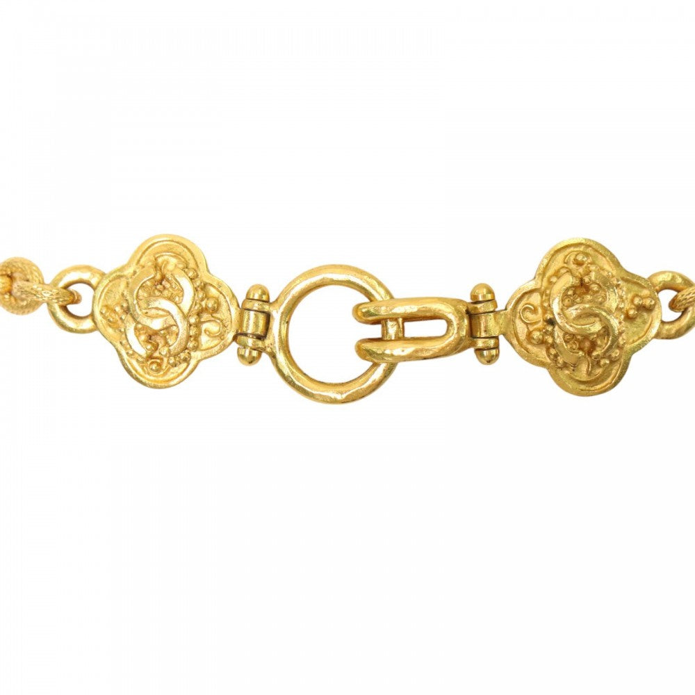 【開店SALE】 CHANEL シャネル ネックレス ココマーク ヴィンテージ アクセサリー トリプルココ ロングネックレス GP 96A ゴールド レディース 約89.7g 1996年【中古品】