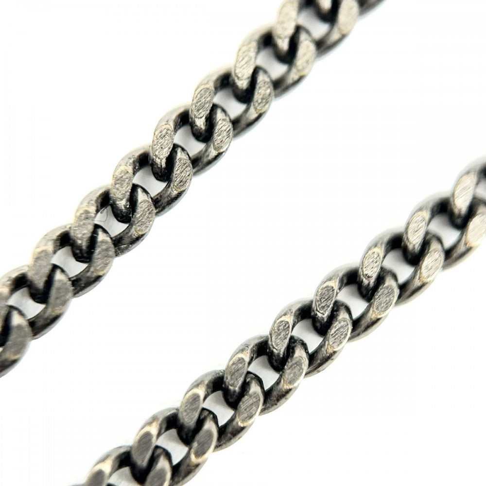 【開店SALE】 CHANEL シャネル ネックレス ココマーク アクセサリー ココ ラインストーン 05P ブラック 黒 シルバー(暗め)金具 レディース 2005年【中古品】