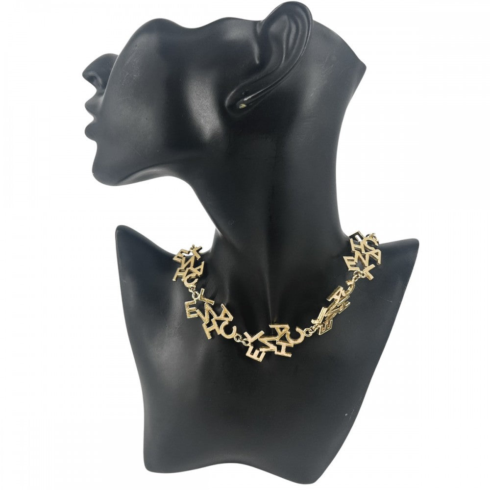 【開店SALE】 CHANEL シャネル ネックレス ロゴ ヴィンテージ アクセサリー GP ゴールド レディース 約44.7g【中古品】