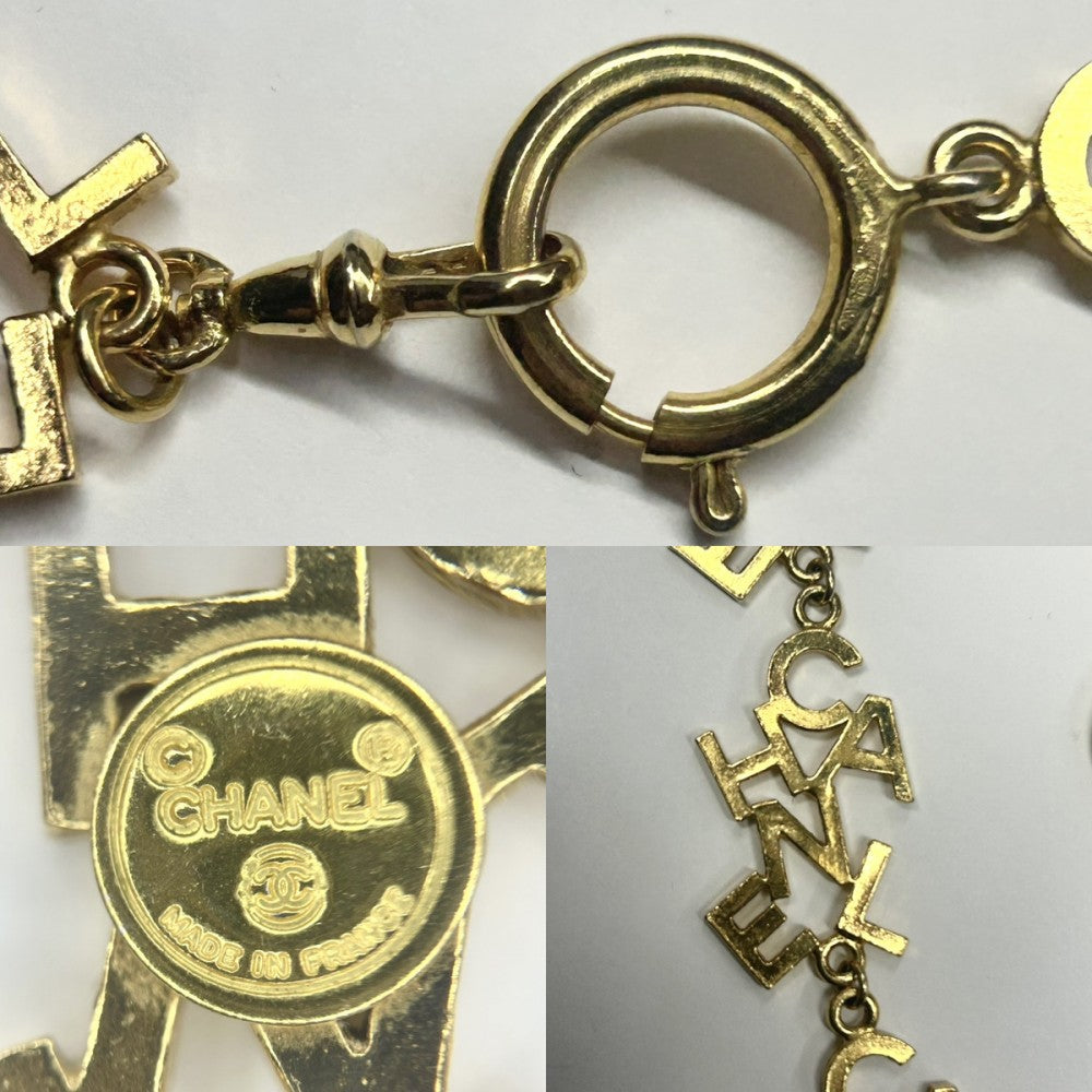 【開店SALE】 CHANEL シャネル ネックレス ロゴ ヴィンテージ アクセサリー GP ゴールド レディース 約44.7g【中古品】