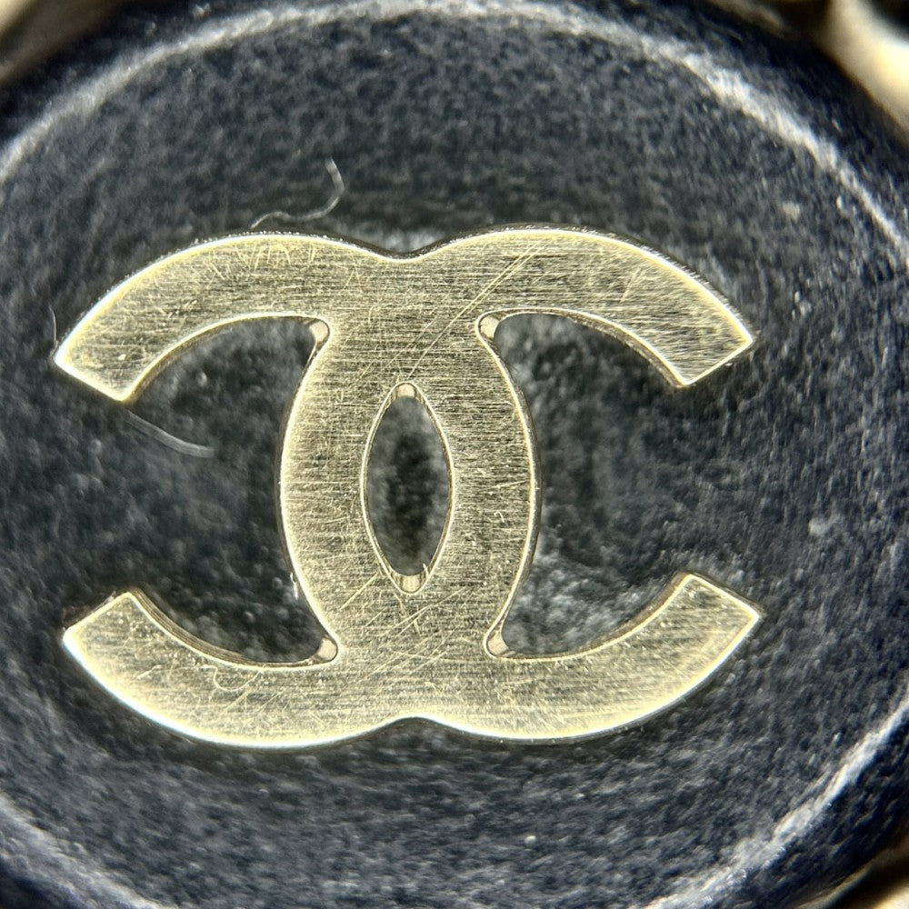 CHANEL シャネル ネックレス チェーンデザイン ココマーク アクセサリー チョーカー GP レザー B16B ブラック 黒 ゴールド金具 レディース 約60.3g 2016年【中古品】