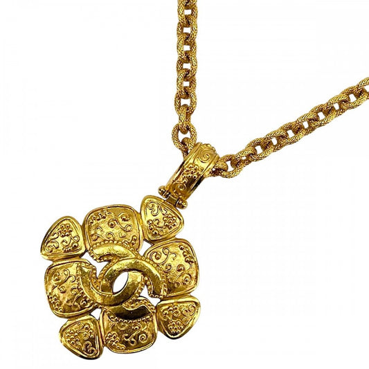 CHANEL シャネル ネックレス ココマーク ロングネックレス ペンダント アクセサリー ヴィンテージ GP 96A ゴールド レディース 約113.5g 1996年【中古品】