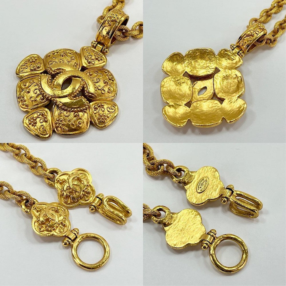 CHANEL シャネル ネックレス ココマーク ロングネックレス ペンダント アクセサリー ヴィンテージ GP 96A ゴールド レディース 約113.5g 1996年【中古品】