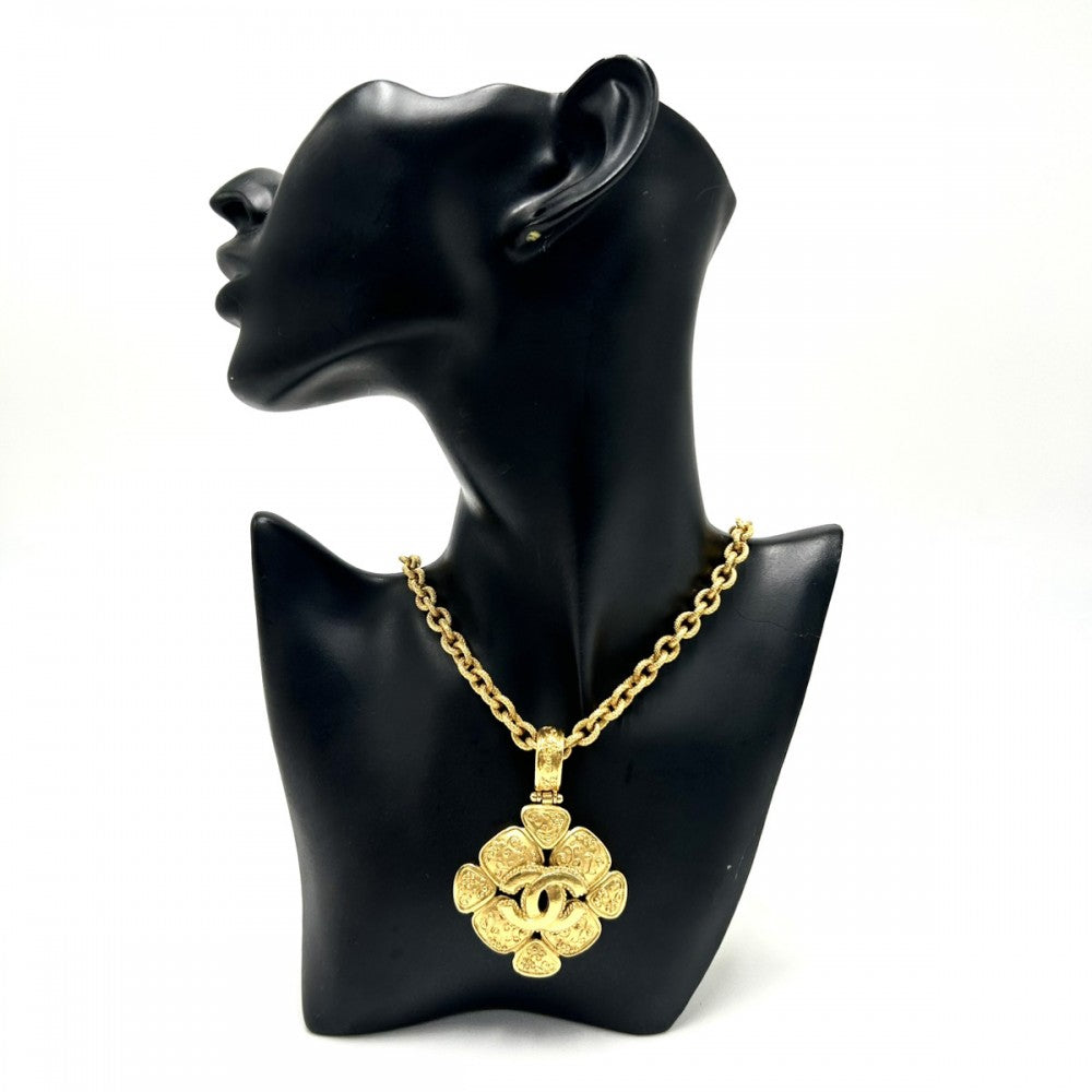 CHANEL シャネル ネックレス ココマーク ロングネックレス ペンダント アクセサリー ヴィンテージ GP 96A ゴールド レディース 約113.5g 1996年【中古品】