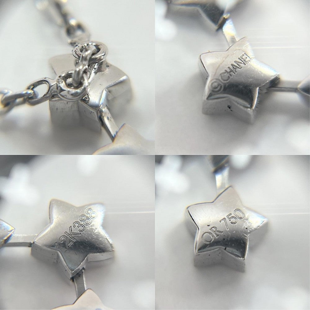 CHANEL シャネル ネックレス コメット ペンダント ジュエリー アクセサリー ダイヤ12石 K18ホワイトゴールド ダイヤモンド レディース 約10.2g【中古品】