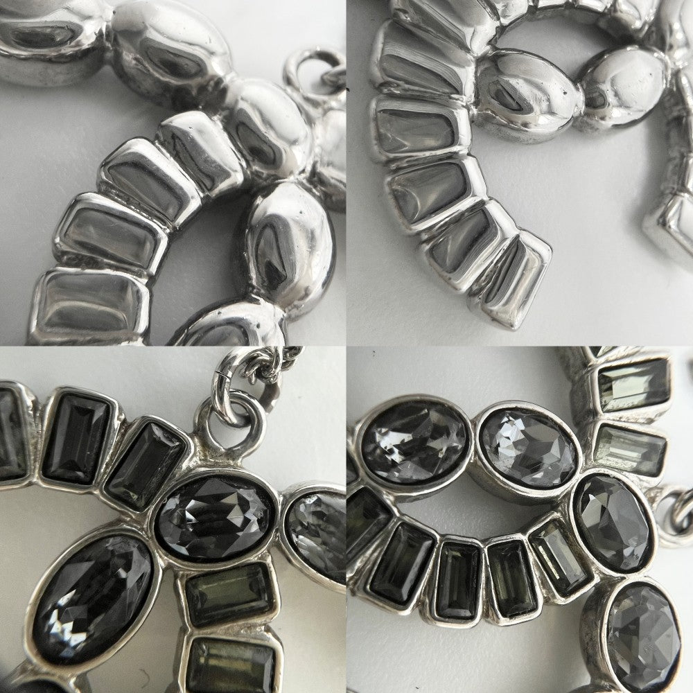 【開店SALE】 CHANEL シャネル ネックレス ココマーク ロングネックレス アクセサリー ラインストーン B17B シルバー レディース 約13.4g 2017年【中古品】