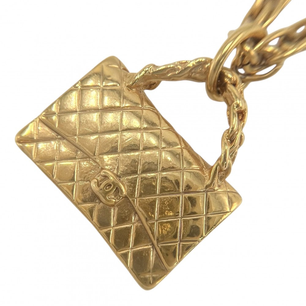 【開店SALE】 CHANEL シャネル ネックレス ココマーク マトラッセモチーフ アクセサリー バッグ ペンダント ヴィンテージ
 GP 95P ゴールド レディース 約42.6g 1995年【中古品】