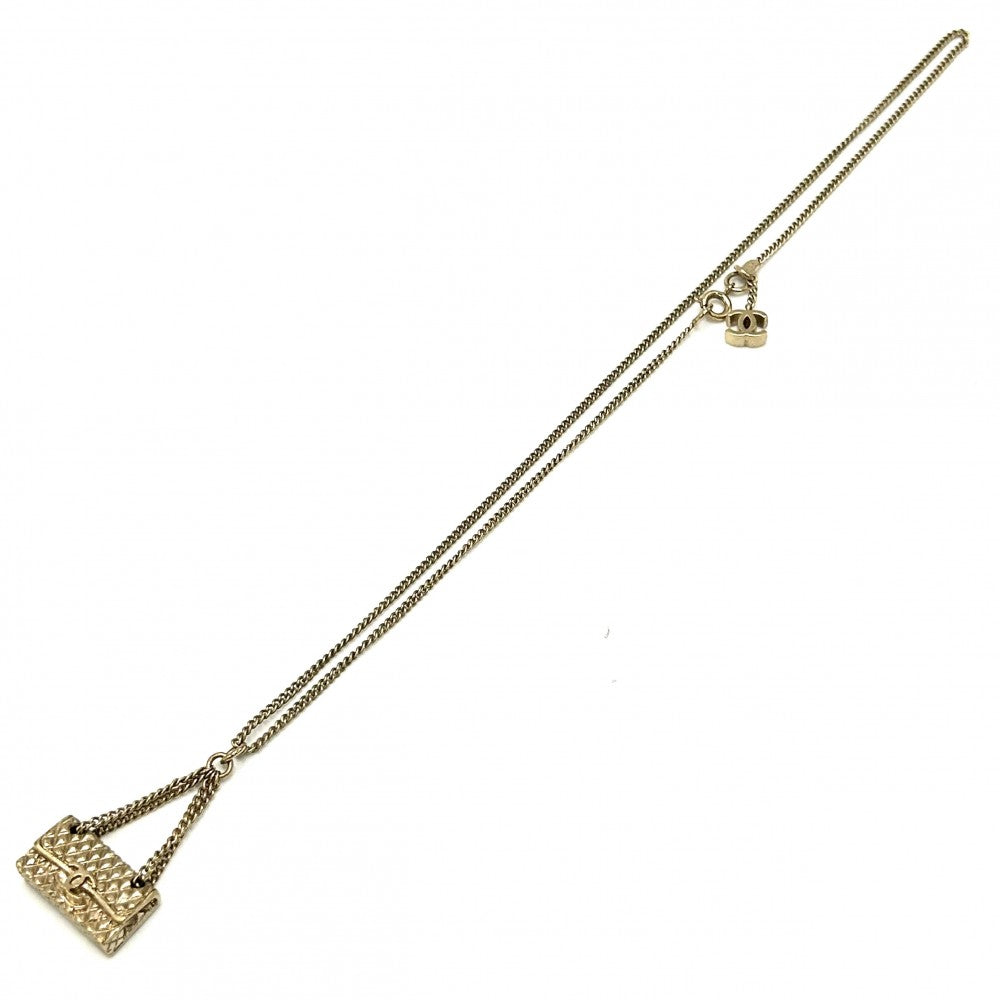 CHANEL シャネル ネックレス ココマーク マトラッセモチーフ アクセサリー バッグ ペンダント GP 05A ゴールド レディース 約42.6g 2005年【中古品】