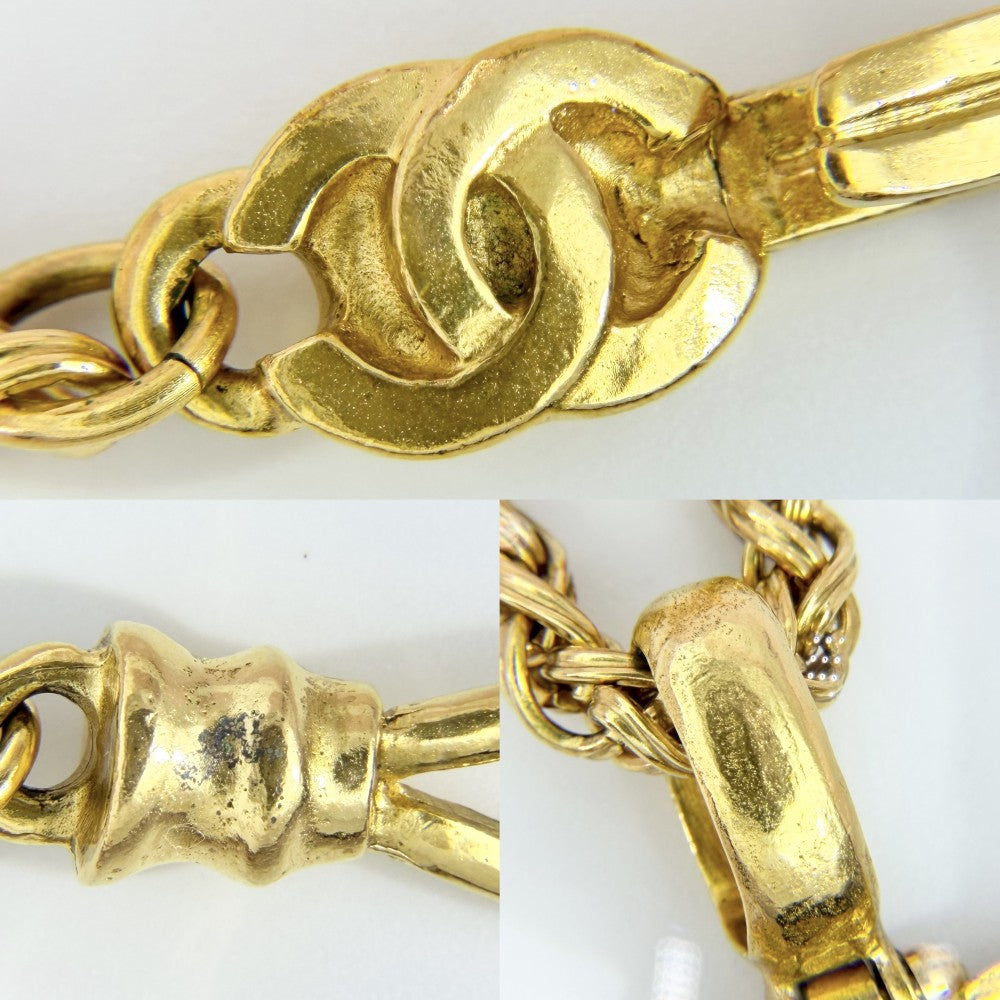 CHANEL シャネル ネックレス ココマーク ロングネックレス スイング アクセサリー ヴィンテージ ペンダント GP 95A ゴールド レディース 約82.8g 1995年【中古品】