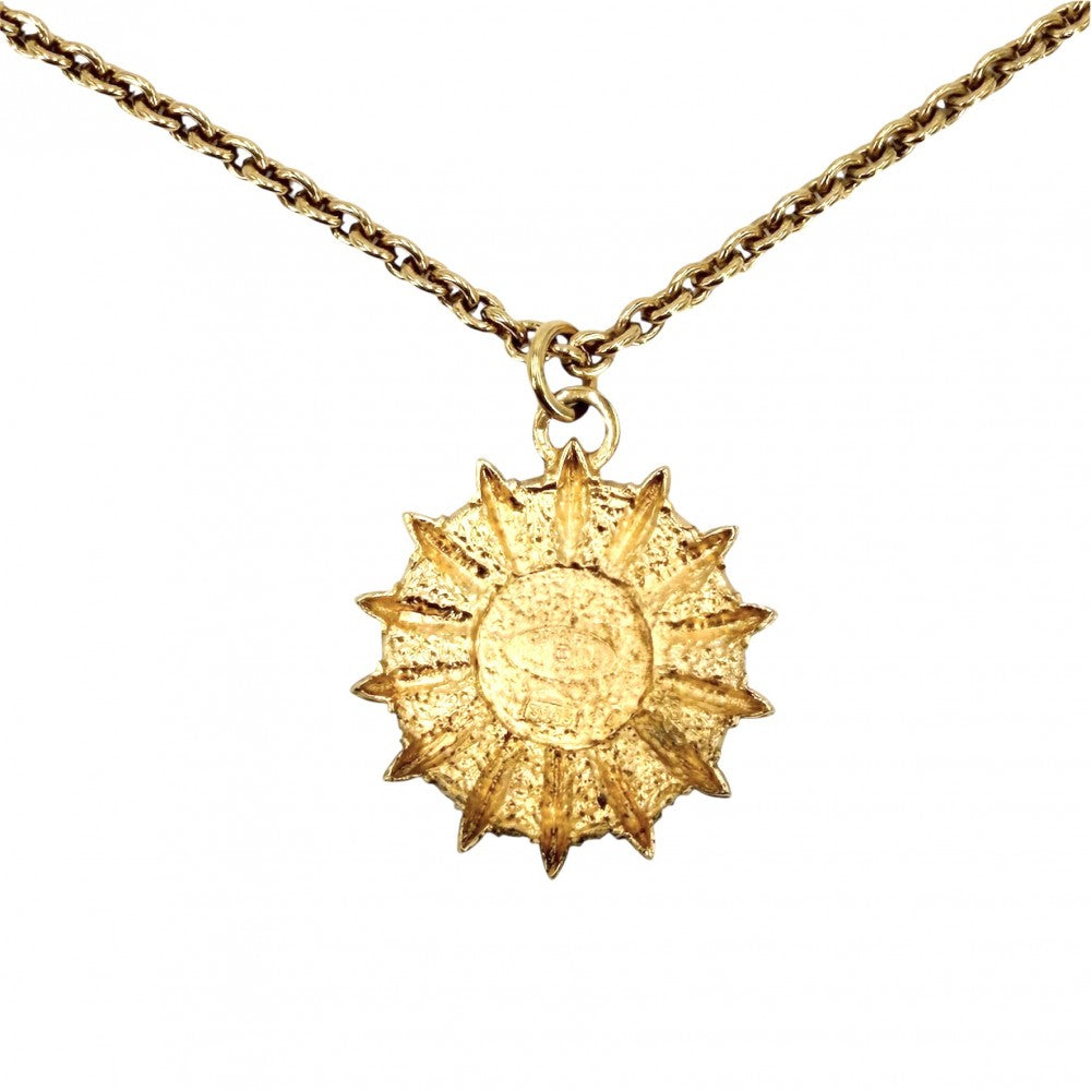 CHANEL シャネル ネックレス ココマーク ロングネックレス アクセサリー 太陽モチーフ GP レディース 約64.4g【中古品】