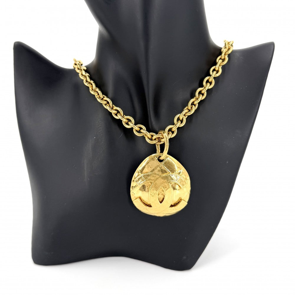 【開店SALE】 CHANEL シャネル ネックレス ココマーク ロングネックレス アクセサリー GP 94P レディース 約112.3g 1994年【中古品】