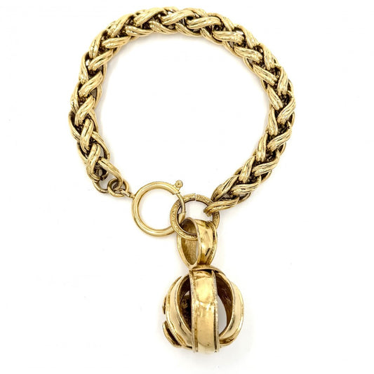 【開店SALE】 CHANEL シャネル ブレスレット ココマーク アクセサリー チェーン GP 94P レディース 約57.5g 1994年【中古品】