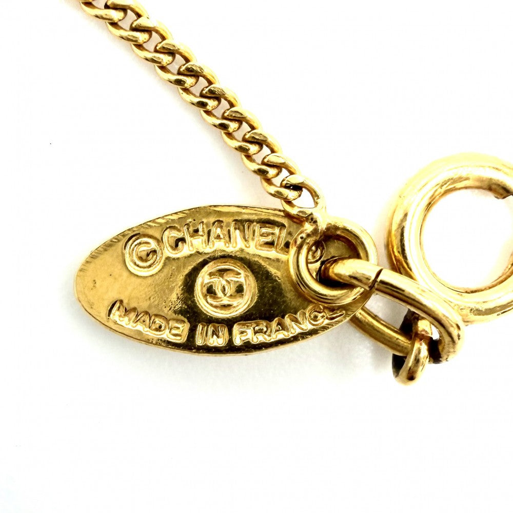CHANEL シャネル ネックレス ココマーク ヴィンテージ アクセサリー GP レディース 約4.3g【中古品】