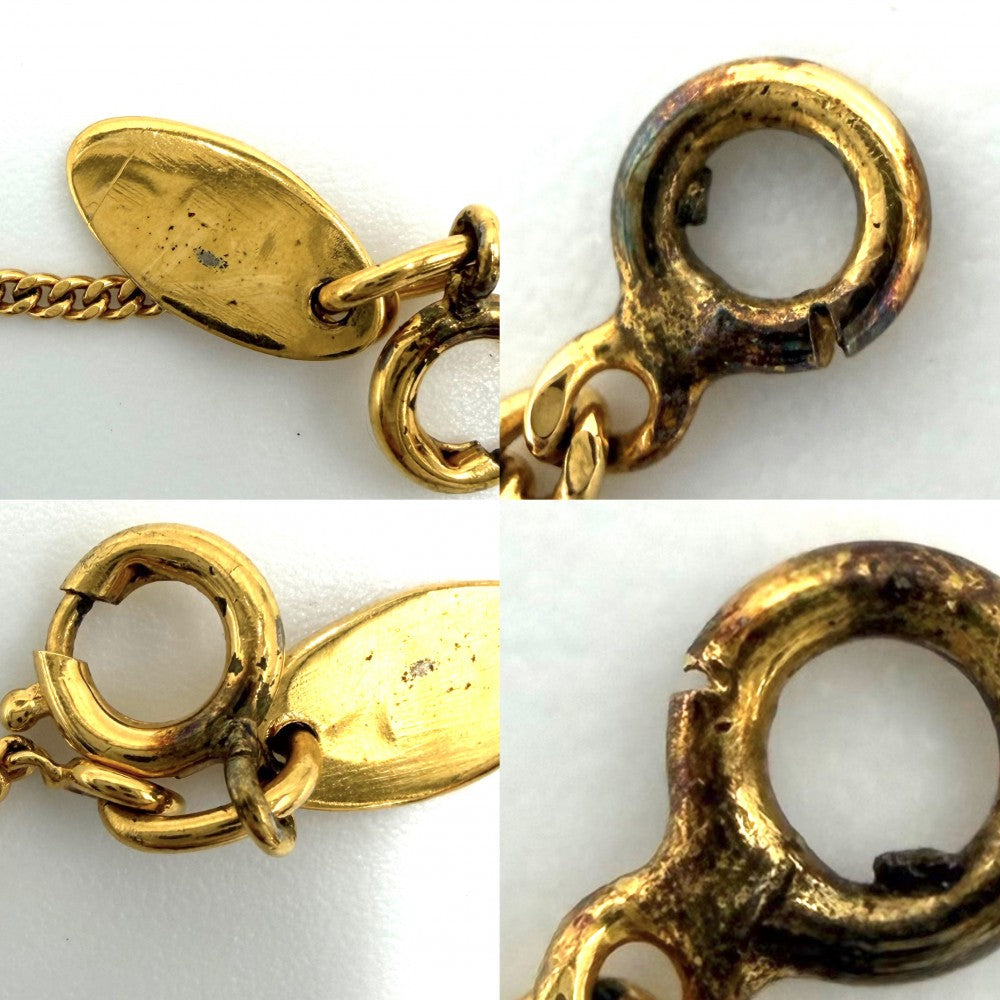 CHANEL シャネル ネックレス ココマーク ヴィンテージ アクセサリー GP レディース 約4.3g【中古品】