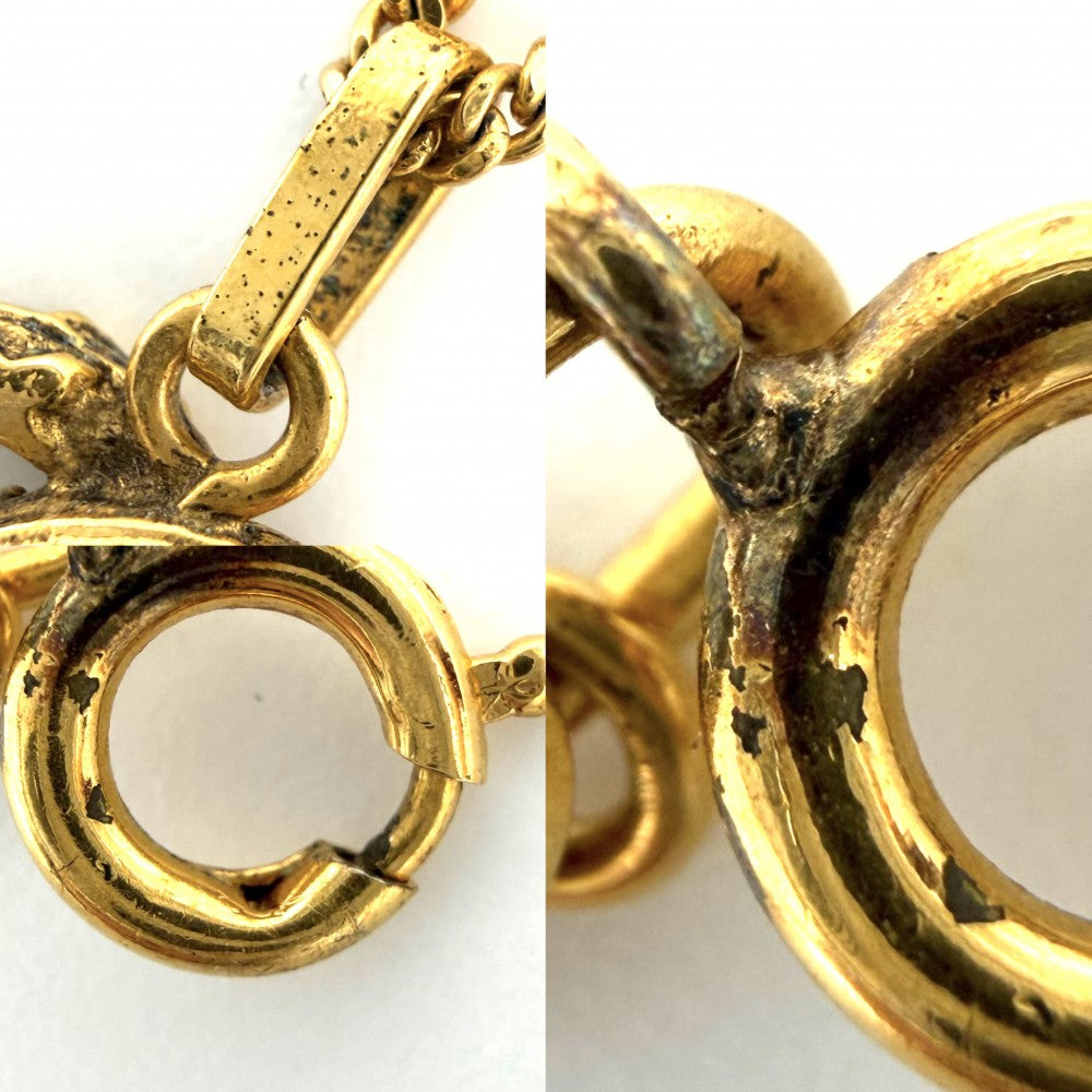 CHANEL シャネル ネックレス ココマーク ヴィンテージ アクセサリー GP レディース 約4.3g【中古品】