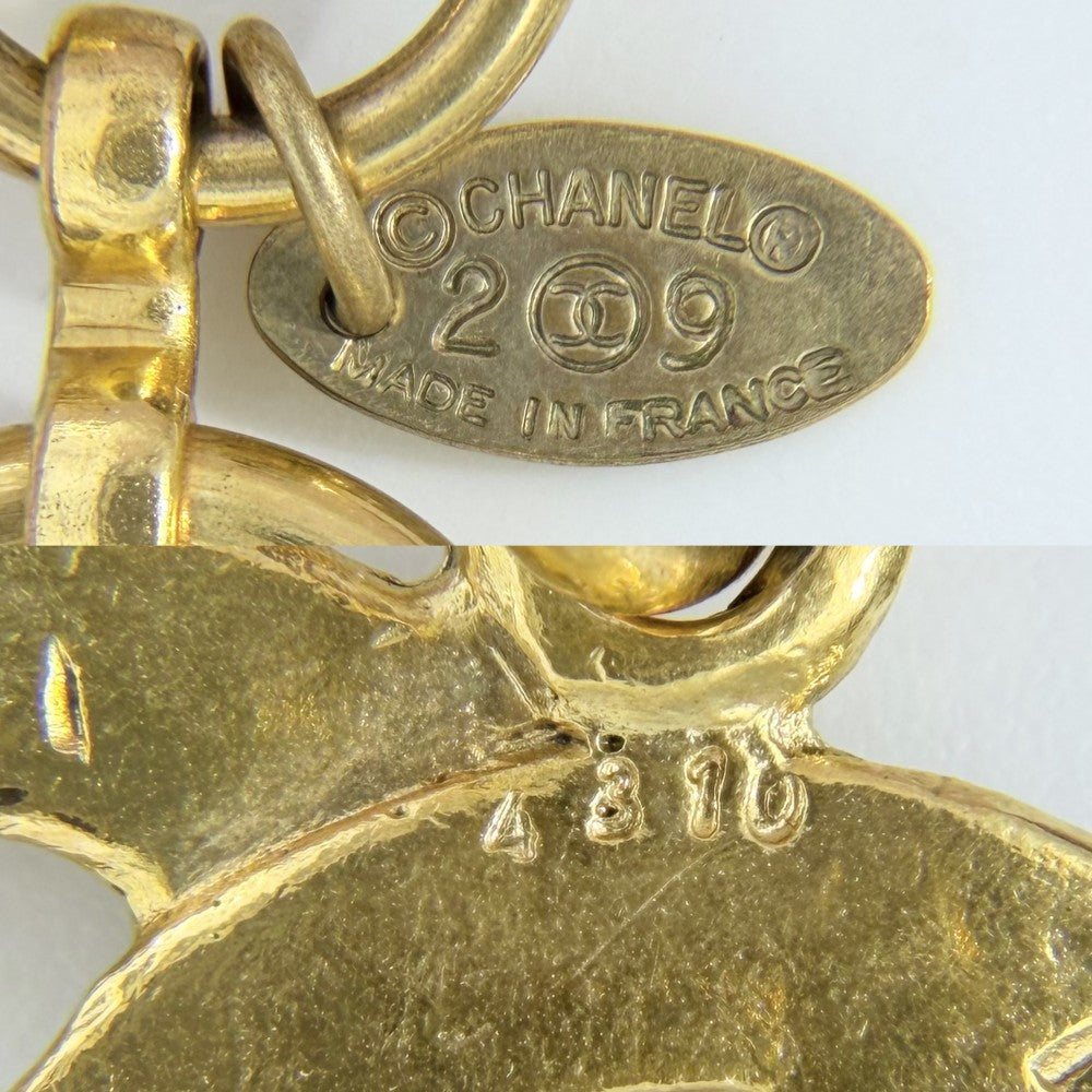 【開店SALE】 CHANEL シャネル ブレスレット ココマーク チェーン ゴールド ヴィンテージ アクセサリー 太め GP 2 9 レディース 約51.4g 1994年【中古品】