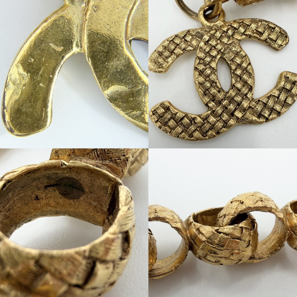 【開店SALE】 CHANEL シャネル ブレスレット ココマーク チェーン ゴールド ヴィンテージ アクセサリー 太め GP 2 9 レディース 約51.4g 1994年【中古品】