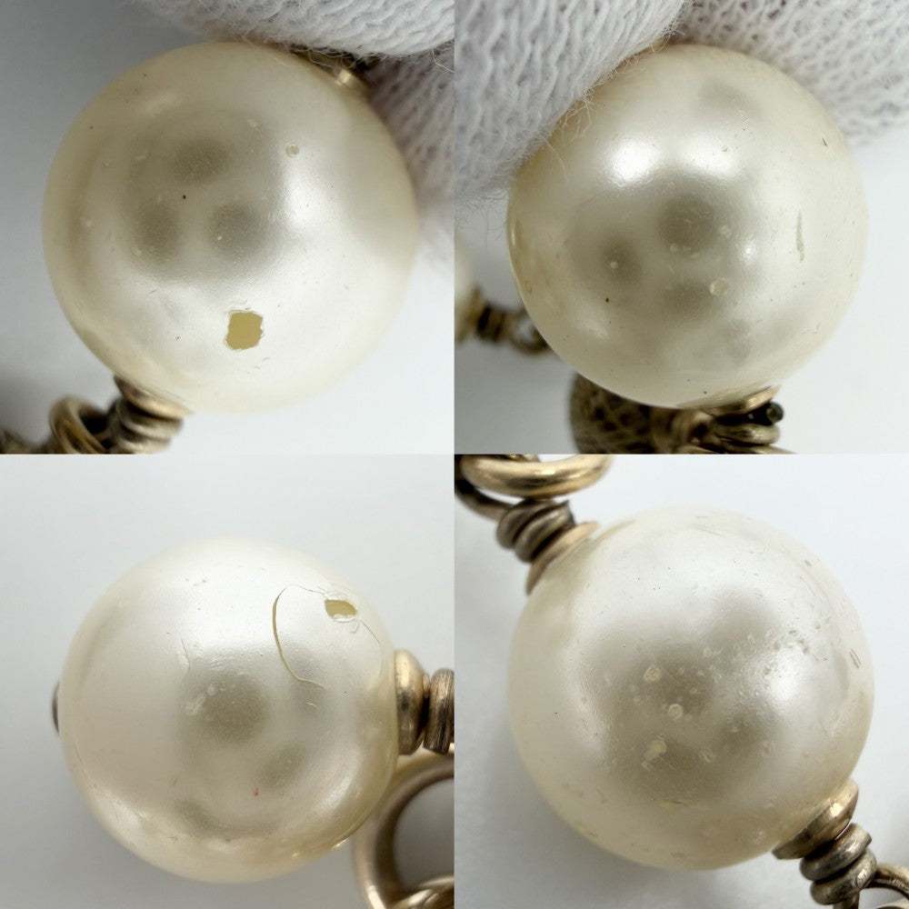 CHANEL シャネル ネックレス 星 ココマーク ロングネックレス アクセサリー スター GP フェイクパール ラインストーン B12P ゴールド マルチカラー レディース 約115.0g 2012年【中古品】
