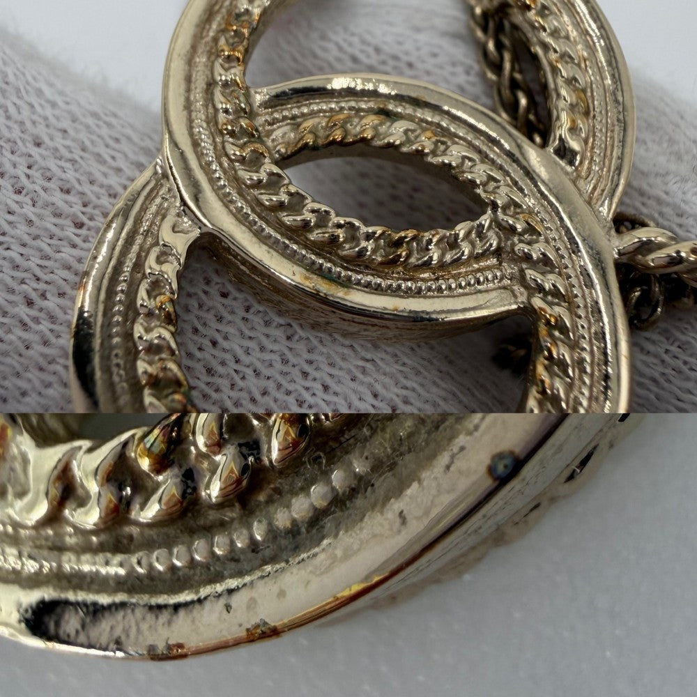 CHANEL シャネル ネックレス ココマーク ロングネックレス アクセサリー GP フェイクパール A19C ゴールド レディース 約13.0g 2019年【中古品】