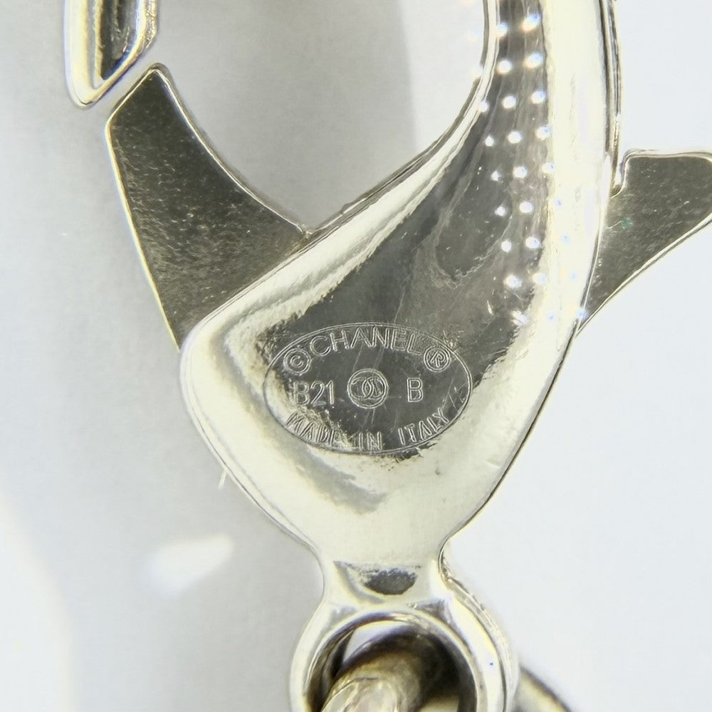 CHANEL シャネル チョーカー ココマーク チェーン アクセサリー ネックレス GP レザー B21B ゴールド ブラック 黒 レディース 約71.7g 2021年【中古品】