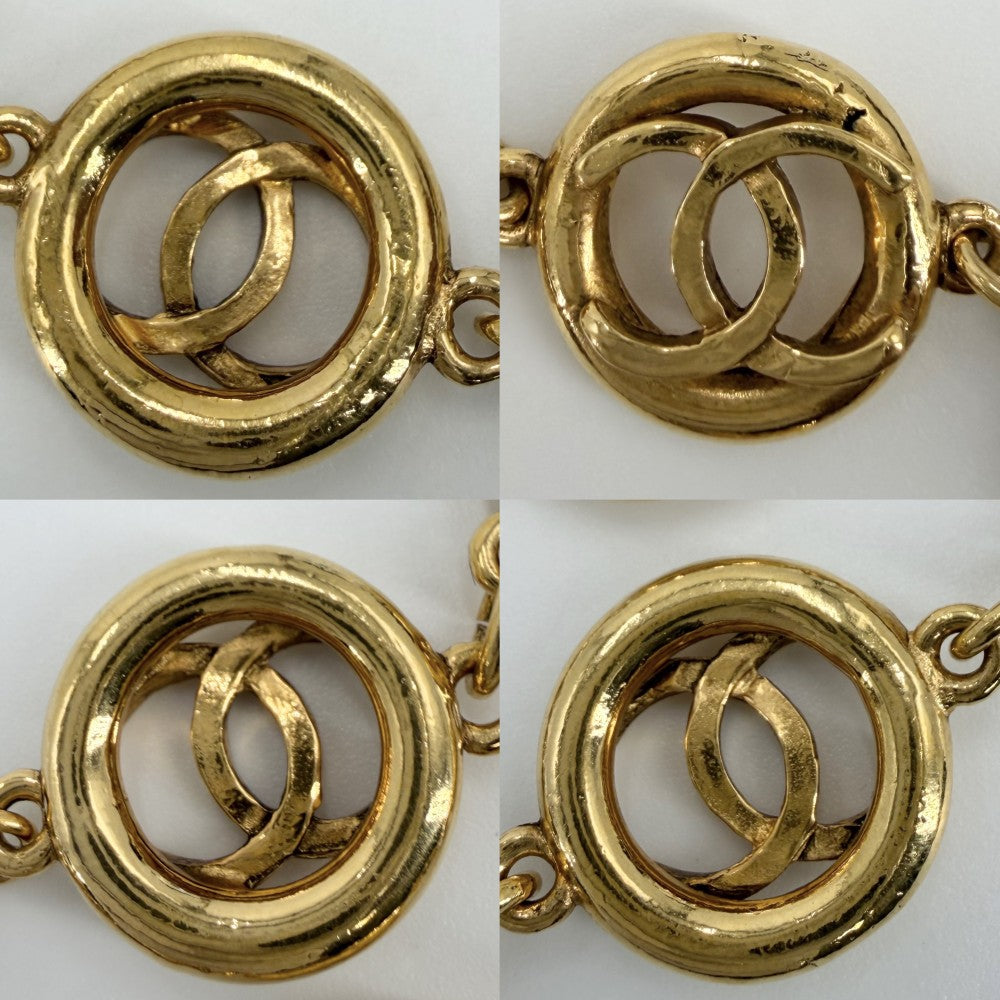 CHANEL シャネル ブレスレット チェーン ココマーク アクセサリー ゴールド ヴィンテージ GP レディース 約36.4g 1983年【中古品】
