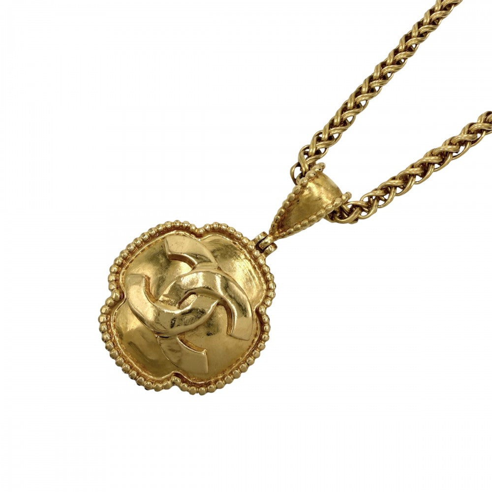 CHANEL シャネル ネックレス ココマーク チェーン ヴィンテージ アクセサリー GP 96A ゴールド レディース 約65.5g 1996年【中古品】