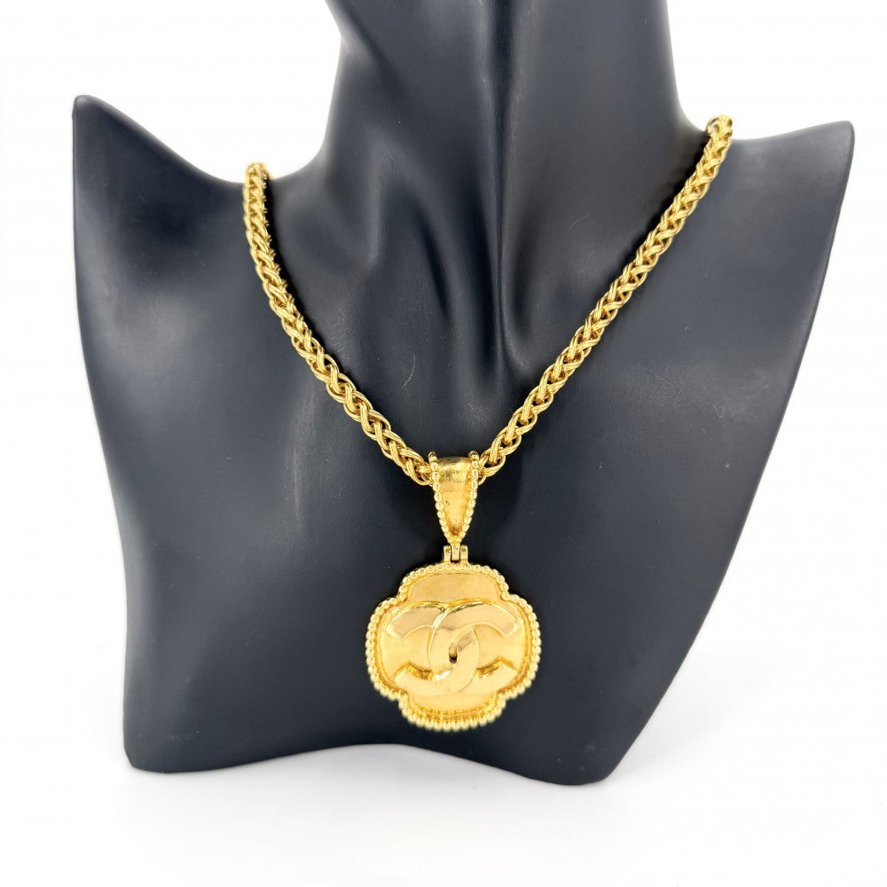 CHANEL シャネル ネックレス ココマーク チェーン ヴィンテージ アクセサリー GP 96A ゴールド レディース 約65.5g 1996年【中古品】