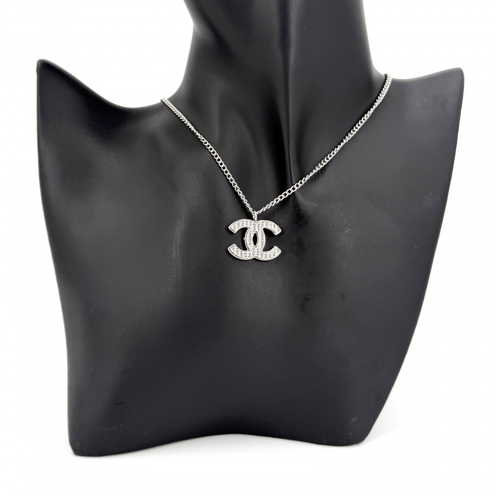 CHANEL シャネル ネックレス ココマーク アクセサリー 03A シルバー レディース 約7.3g 2003年【中古品】